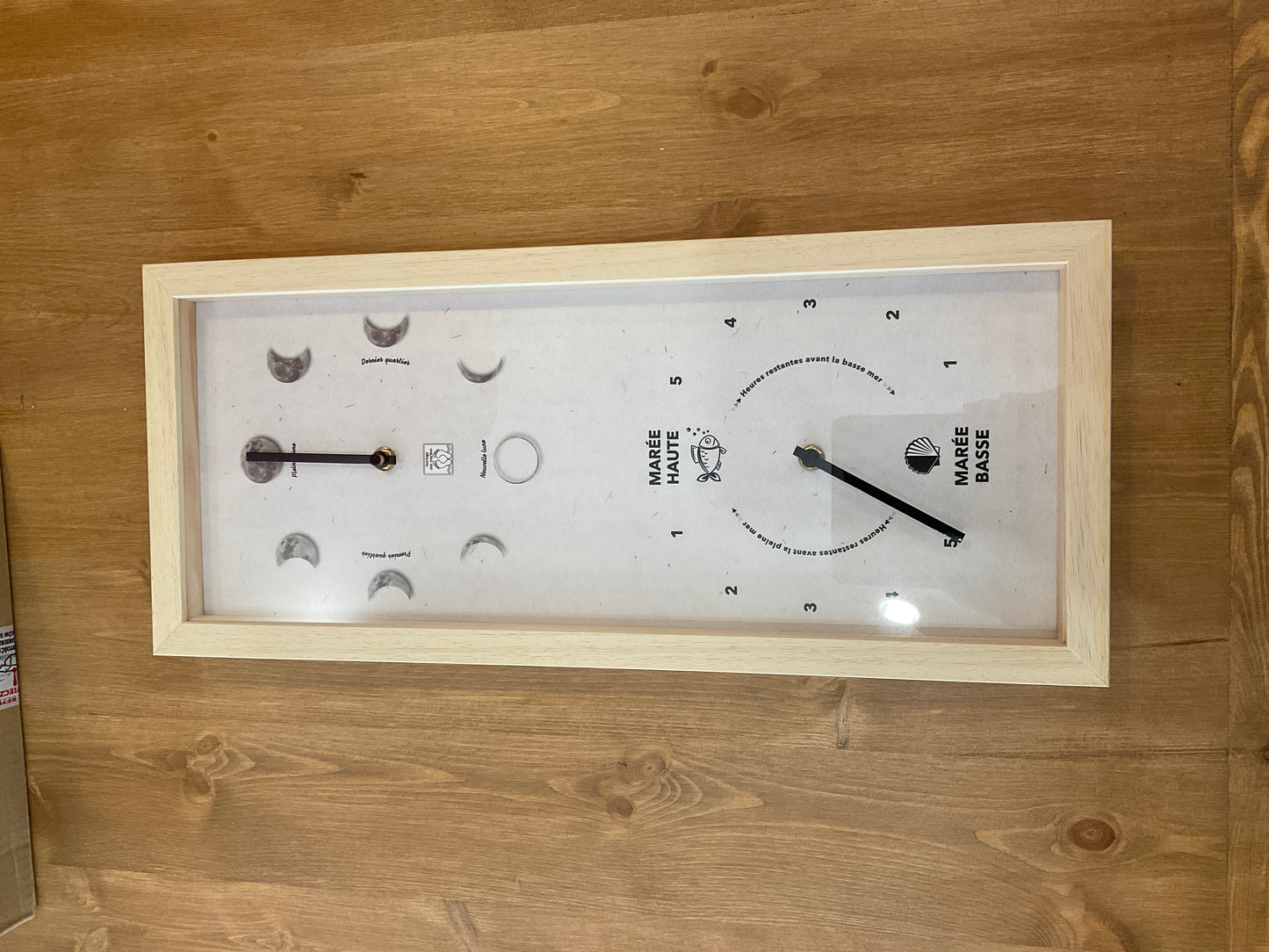 Horloge à marée - Bizeux - Lune et marée