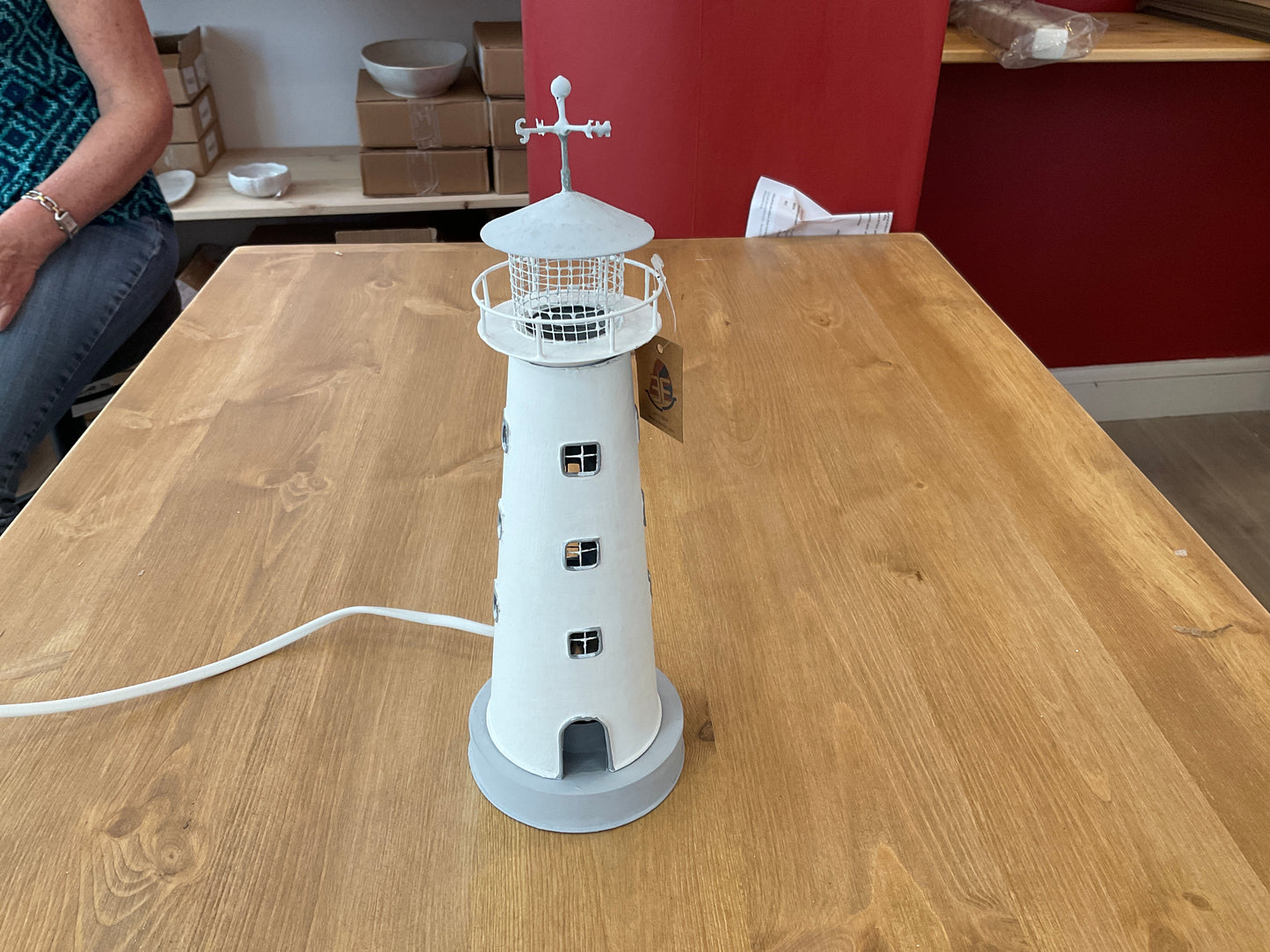 Lampe Phare - Blanc