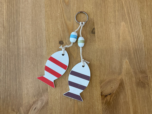 Porte-clé - Double poisson