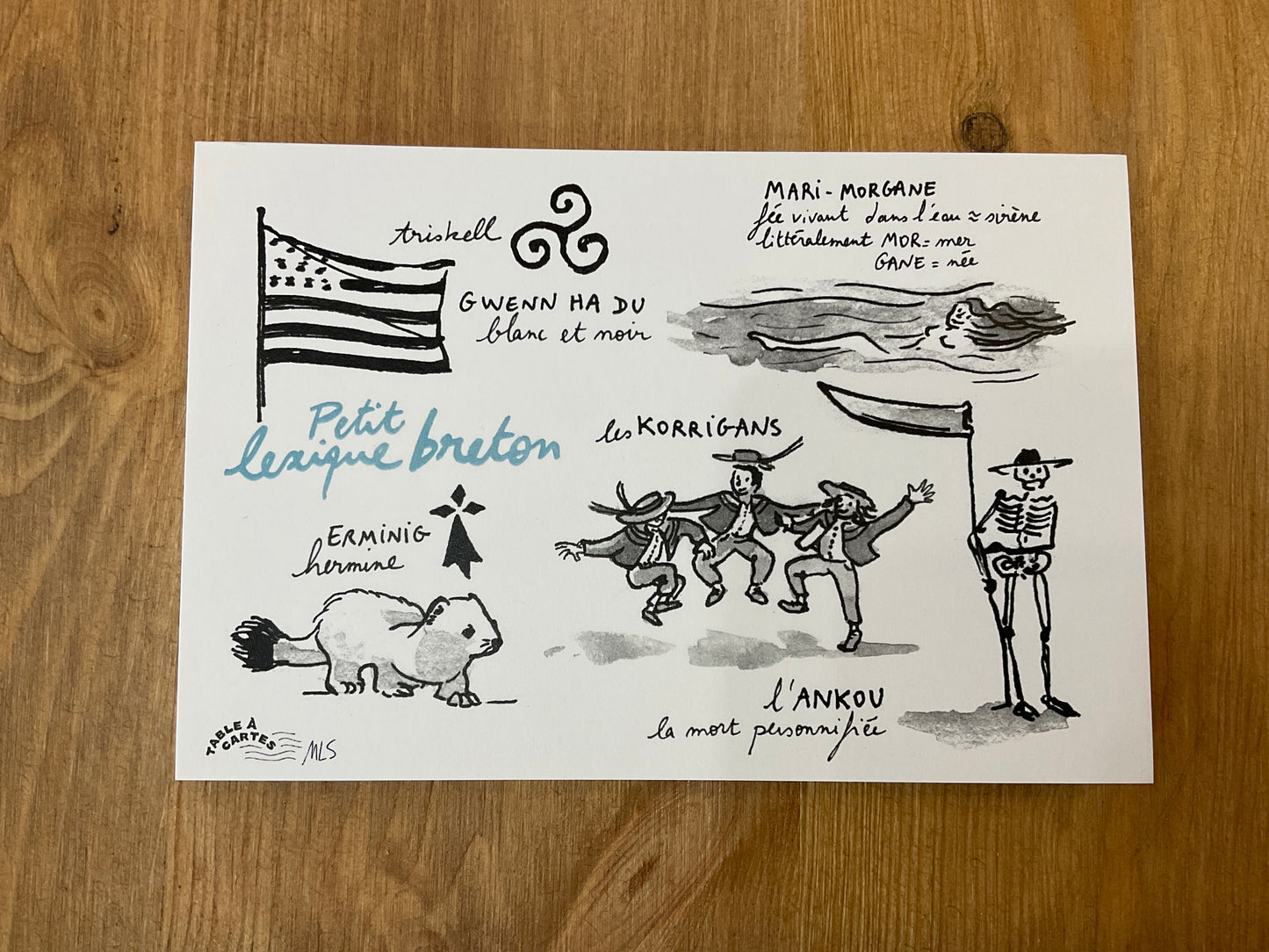 CP + enveloppe - Lexique breton - Légendes