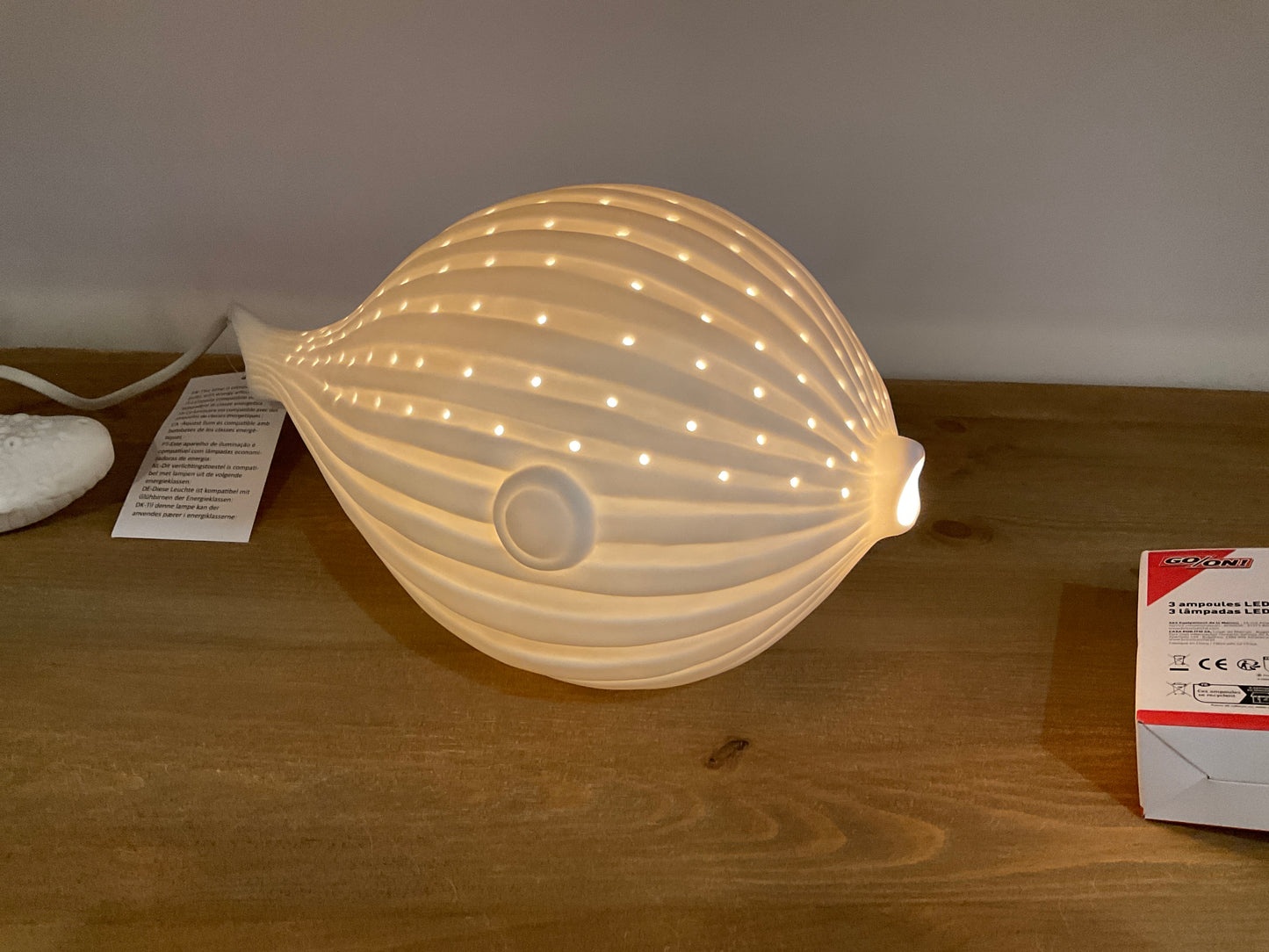 Lampe Poisson Globe