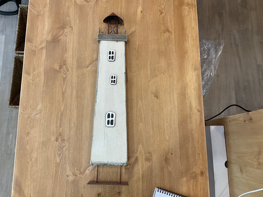 Phare en bois - Blanc