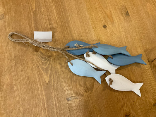 Poissons à suspendre - Bleu et Blanc