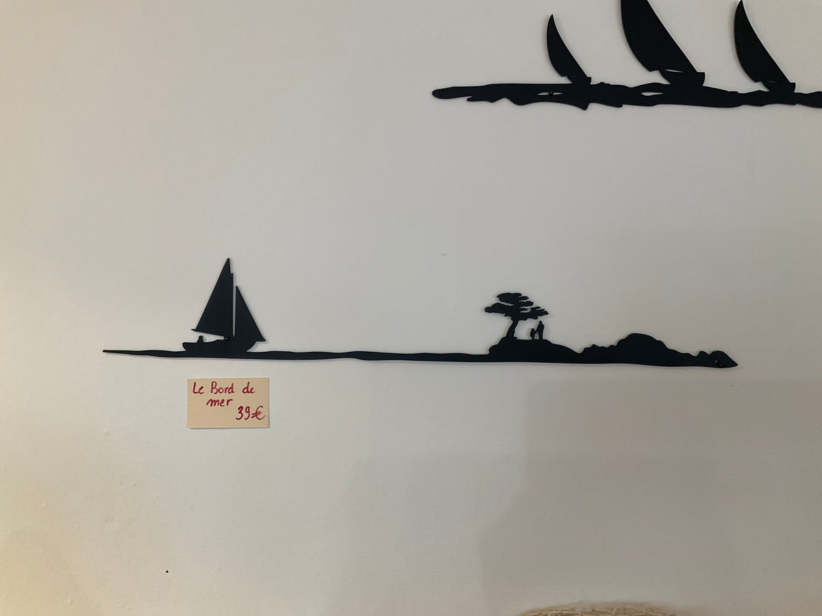 Déco métal - Le bord de mer
