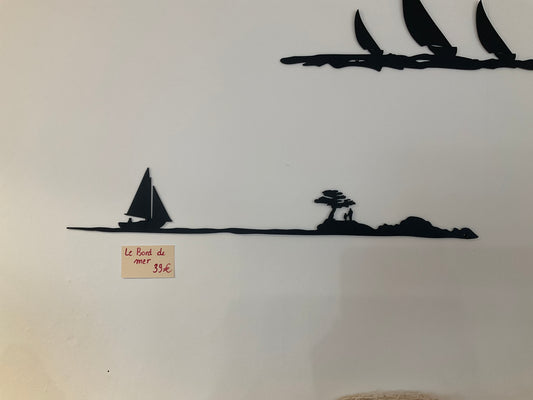 Déco métal - Le bord de mer
