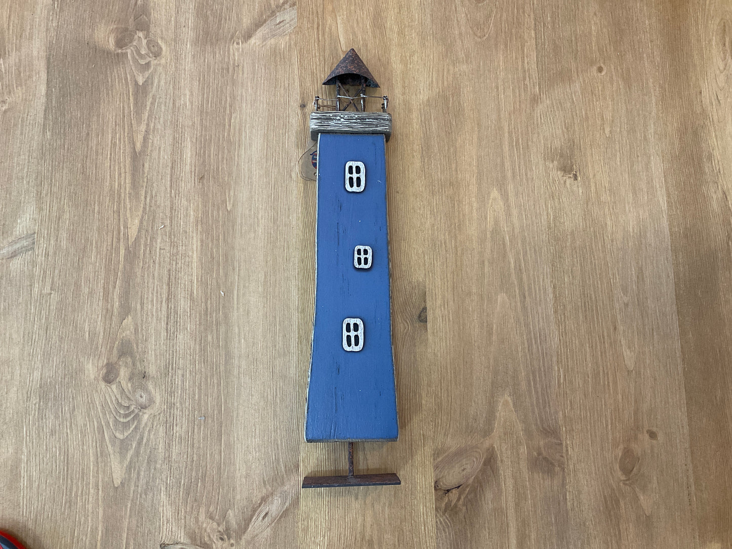 Phare en bois - Bleu - PM