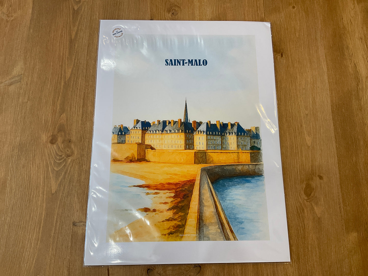 Affiche - Saint-Malo au coucher du soleil