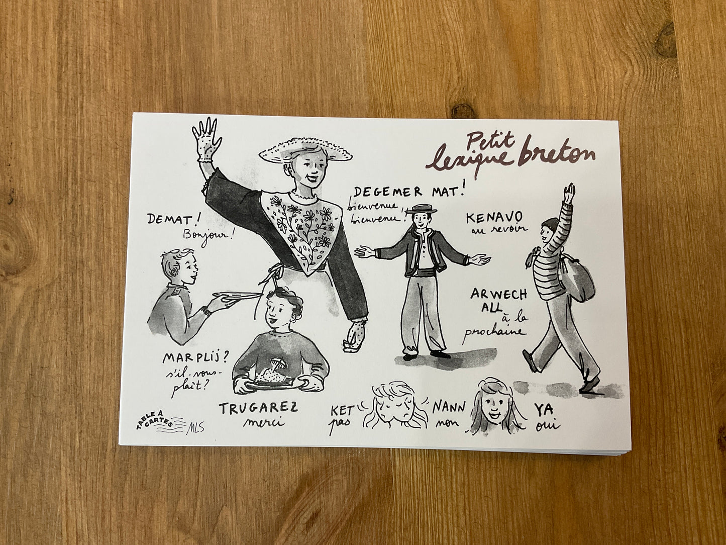 CP + enveloppe - Lexique breton - Politesse
